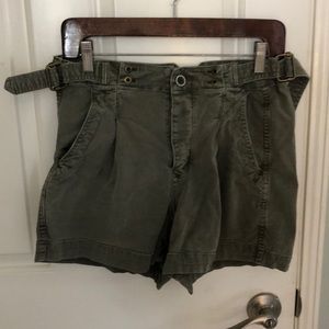 Anthropologie olive shorts